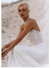 Strapless Beaded White Lace Anniversary Wedding Dress Strapless Beaded White Lace Anniversary Wedding Dress